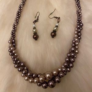 Vintage faux pearl necklace